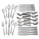 Waterford Stainless Steel Flatware 65 Piece Gift Boxed Set, Conover