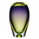 Kosta Boda Vision Purple and Green 10 1/4" Vase