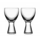 Kosta Boda Limelight Crystal Wine Glasses, Pair