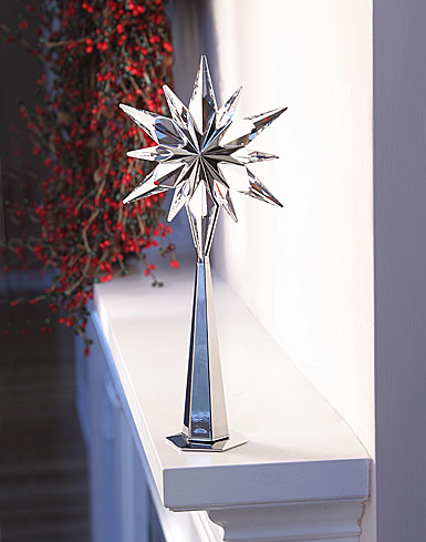 Malen Hilarisch hybride Swarovski Silver Crystal Rockefeller Tree Topper - Crystal Classics