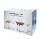 Schott Zwiesel Pure Red and White Wine Glasses Boxed Set 6+2 Free