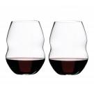 Riedel Swirl Stemless Red Wine Glasses, Pair