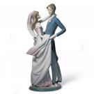 Lladro Classic Sculpture, I Love You Truly Couple Figurine