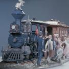 Lladro High Porcelain, A Grand Adventure Train Sculpture. Limited Edition