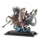 Lladro High Porcelain, Arion On A Seahorse Sculpture. Limited Edition