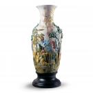 Lladro High Porcelain, Paradise Vase Animal Life Figurine. Limited Edition