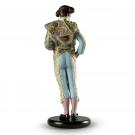 Lladro Classic Sculpture, Bullfighter Figurine. Blue. Limited Edition