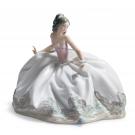 Lladro Classic Sculpture, At The Ball Woman Figurine