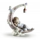 Lladro Classic Sculpture, Heavenly Slumber Boy Figurine
