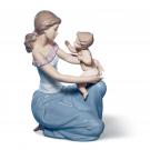 Lladro Classic Sculpture, One For You One For Me Mother Figurine