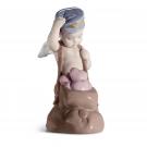 Lladro Classic Sculpture, Love Letters Cupid Figurine