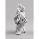 Lladro Classic Sculpture, The Happiest Day Couple. Figurine. Silver Luster