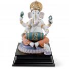 Lladro Classic Sculpture, Mridangam Ganesha Figurine. Limited Edition