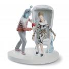 Lladro Design Figures, The Love Explosion Couple Figurine. By Jaime Hayon