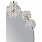 Lladro Home Accessories, Oval Wall Mirror Without Frame. Golden Lustre. Limited Edition