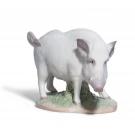 Lladro Classic Sculpture, The Boar Figurine