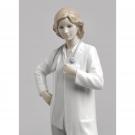 Lladro Classic Sculpture, Female Doctor Figurine