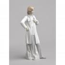 Lladro Classic Sculpture, Female Doctor Figurine