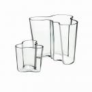 Iittala Alvar Aalto Clear Vase, Set of 2