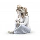 Lladro Classic Sculpture, Mommy's Little Girl Mother Figurine