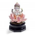 Lladro Classic Sculpture, Padmasana Ganesha Figurine