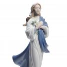 Lladro Classic Sculpture, Blessed Virgin Mary Figurine