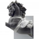 Lladro Classic Sculpture, Horse On Pirouette Figurine. Silver Lustre