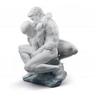 Lladro Classic Sculpture, Passionate Kiss Couple Sculpture