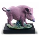 Lladro Classic Sculpture, The Boar Figurine. Limited Edition