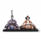 Lladro Classic Sculpture, Hina Dolls Figurine. Special Version. Limited Edition.