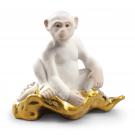 Lladro Classic Sculpture, The Monkey Figurine. Mini