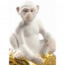 Lladro Classic Sculpture, The Monkey Figurine. Mini