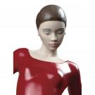 Lladro Classic Sculpture, Buleria Flamenco Dancer Woman Figurine. Red