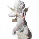 Lladro Classic Sculpture, Straight To The Heart Cupid Angel Figurine