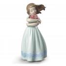 Lladro Classic Sculpture, Tender Innocence Girl Figurine II