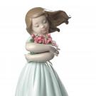 Lladro Classic Sculpture, Tender Innocence Girl Figurine II