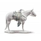 Lladro Classic Sculpture, White Quarter Horse Sculpture