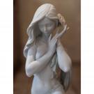 Lladro Classic Sculpture, Subtle Moonlight Woman Figurine. White. Limited Edition