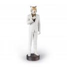Lladro Design Figures, Tiger Man Figurine