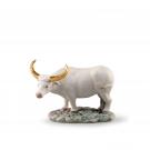 Lladro Classic Sculpture, The Ox Mini Figurine