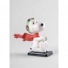 Lladro Snoopy Flying Ace Sculpture