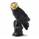 Lladro Owl, Black-Gold