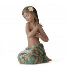 Lladro Classic Sculpture, Pacific Jewel Girl Figurine