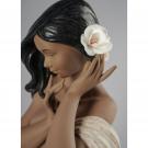 Lladro Classic Sculpture, Subtle Moonlight Woman Figurine. Limited Edition