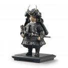 Lladro Classic Sculpture, Warrior Boy Figurine. Silver Lustre. Limited Edition