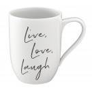 Villeroy and Boch Statement Mug Live Laugh Love
