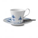 Royal Copenhagen, Blue Elements High Handle Cup and Saucer