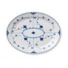Royal Copenhagen, Blue Fluted Full Lace Oval Platter Large 14.25"