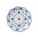 Royal Copenhagen, Blue Fluted Full Lace Round Dish 9.75"