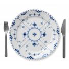 Royal Copenhagen, Blue Fluted Full Lace Dinner Plate Single